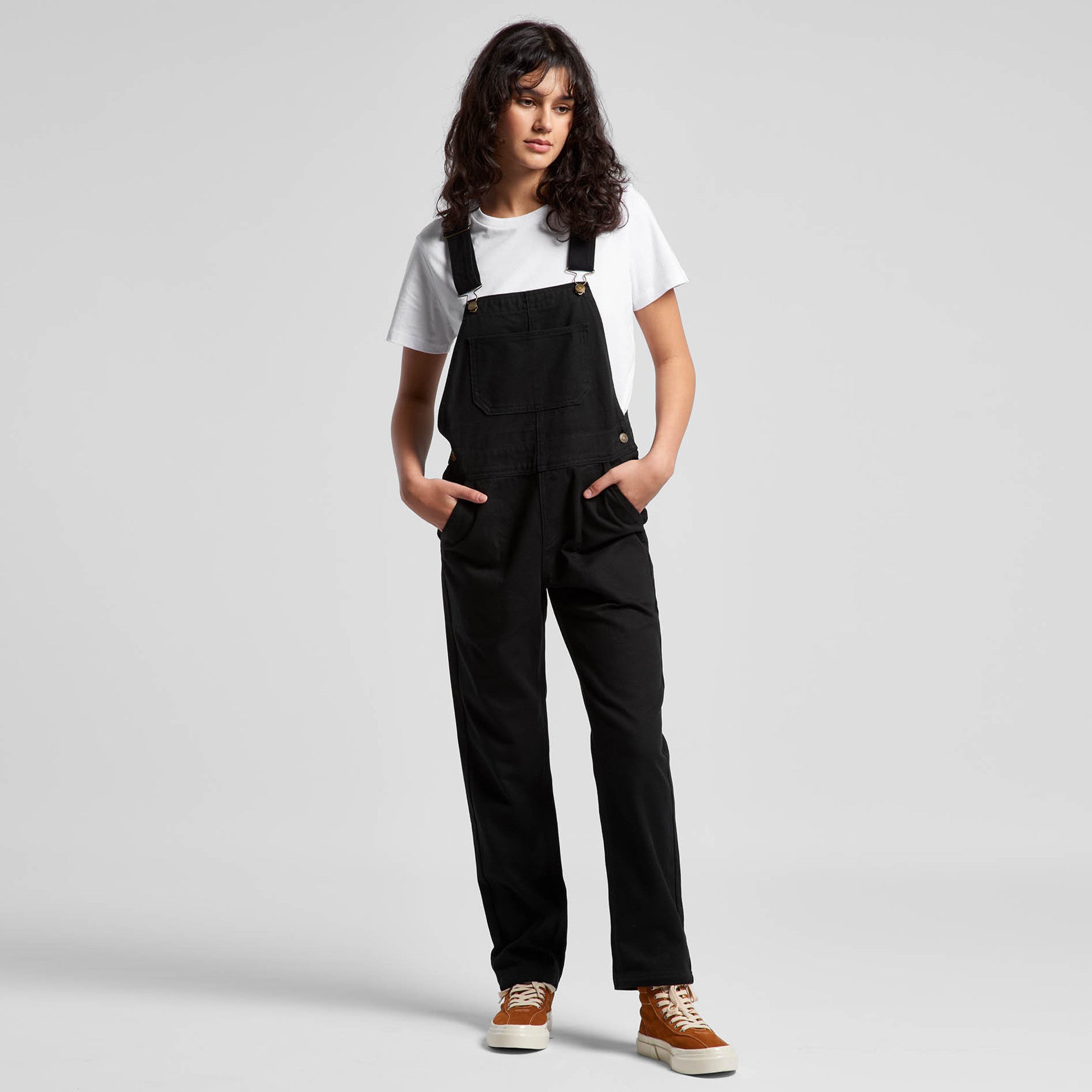 White canvas overalls 2025