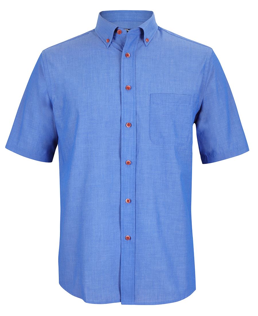 JBs Wear Original Short Sleeve Indigo Chambray  Shirt - Adults (4ICS)