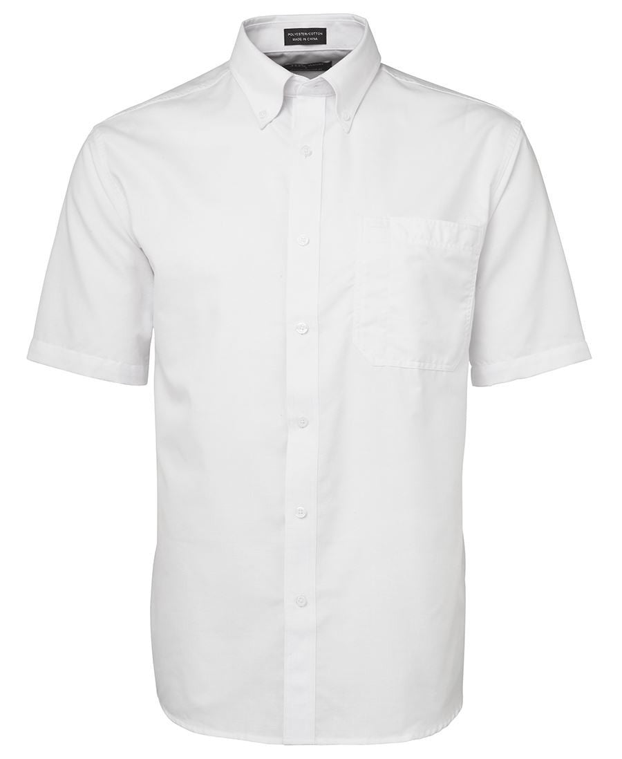 JB's Wear-Jb's Adults Short Sleeve Oxford Shirt-White / S-Uniform Wholesalers - 3