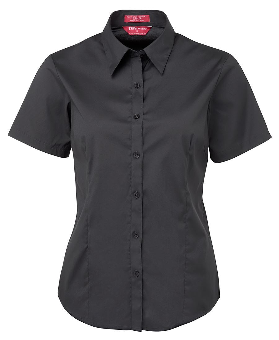 JB's Wear-JB'sLadies Urban S/S Poplin Shirt-Charcoal / 6-Uniform Wholesalers - 6
