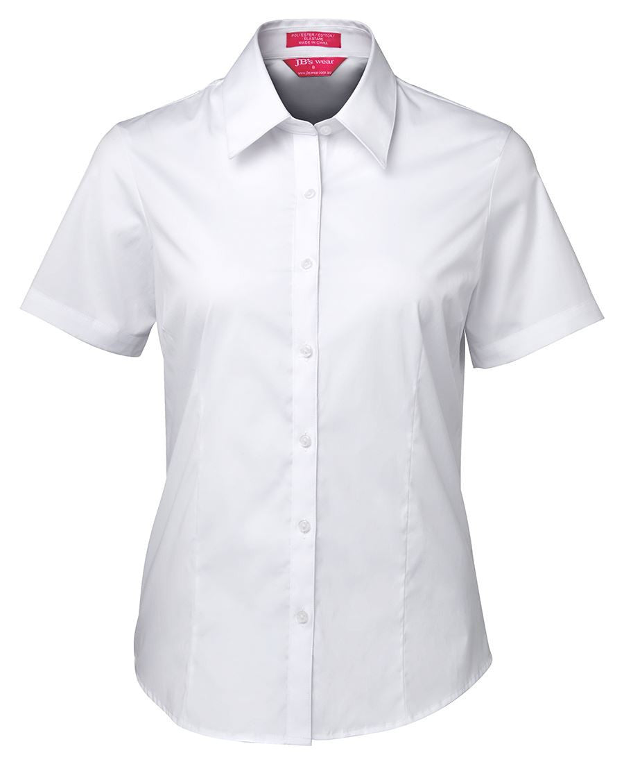 JB's Wear-JB'sLadies Urban S/S Poplin Shirt-White / 6-Uniform Wholesalers - 7