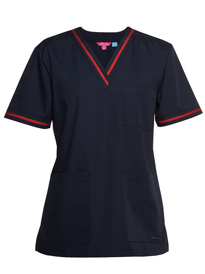 JBs Wear  Ladies Contrast Scrubs Top (4SCT1)
