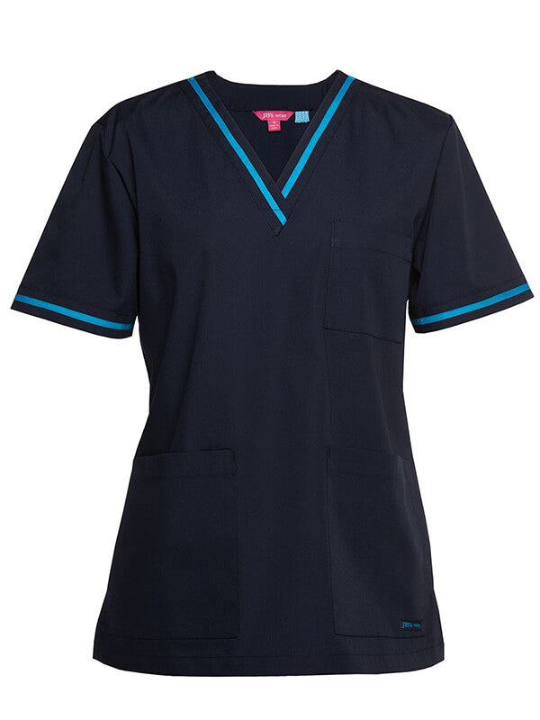 JBs Wear  Ladies Contrast Scrubs Top (4SCT1)