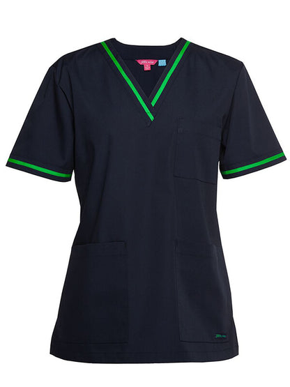 JBs Wear  Ladies Contrast Scrubs Top (4SCT1)