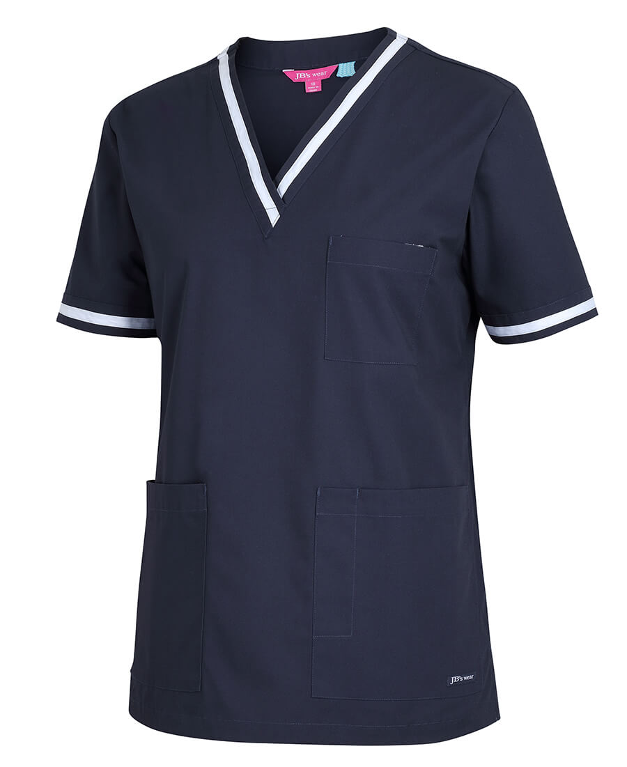 JBs Wear  Ladies Contrast Scrubs Top (4SCT1)