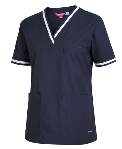 JBs Wear  Ladies Contrast Scrubs Top (4SCT1)