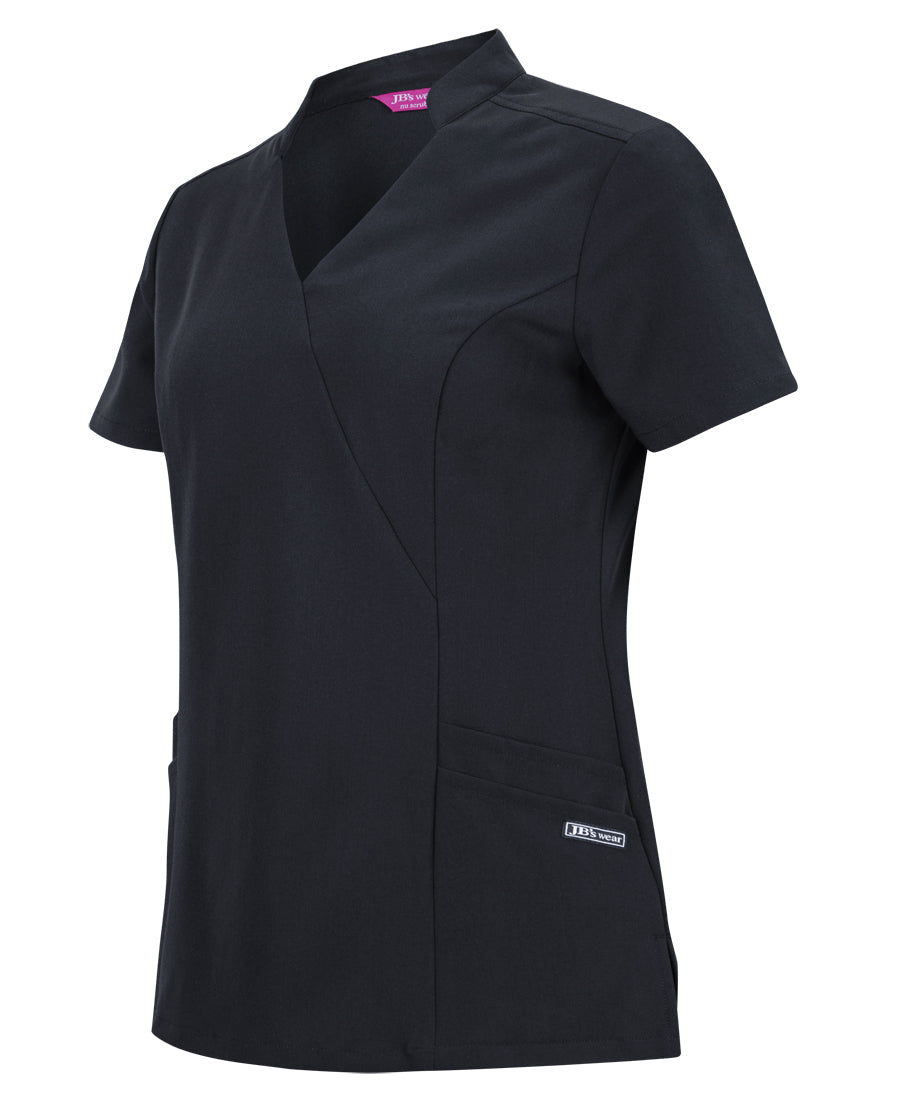 JB'S Ladies NU Mandarin Collar Scrub Top (4SMT1)