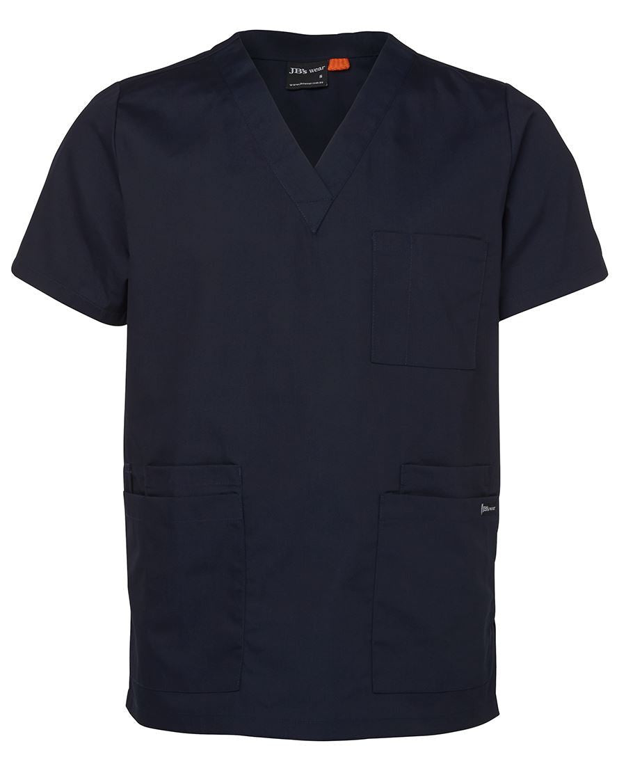 JB's Wear-JB's Unisex Scrubs Top-Navy / XS-Uniform Wholesalers - 3