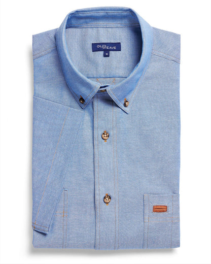 Gloweave Men's Iconic Chambray S/S Shirt (5045SN)