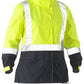 Bisley Women's H Taped Two Tone Hi Vis Rain Jacket (BJL6966T)