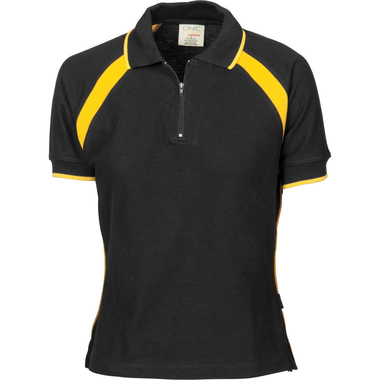 DNC Ladies Poly/Cotton Contrast Raglan Panel Polo 1st(7 Colour) (5246)