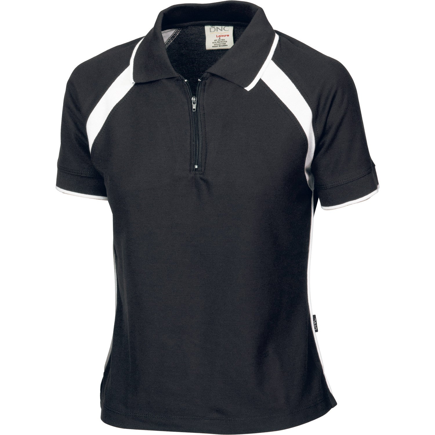 DNC Ladies Poly/Cotton Contrast Raglan Panel Polo 1st(7 Colour) (5246)