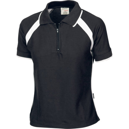 DNC Ladies Poly/Cotton Contrast Raglan Panel Polo 1st(7 Colour) (5246)