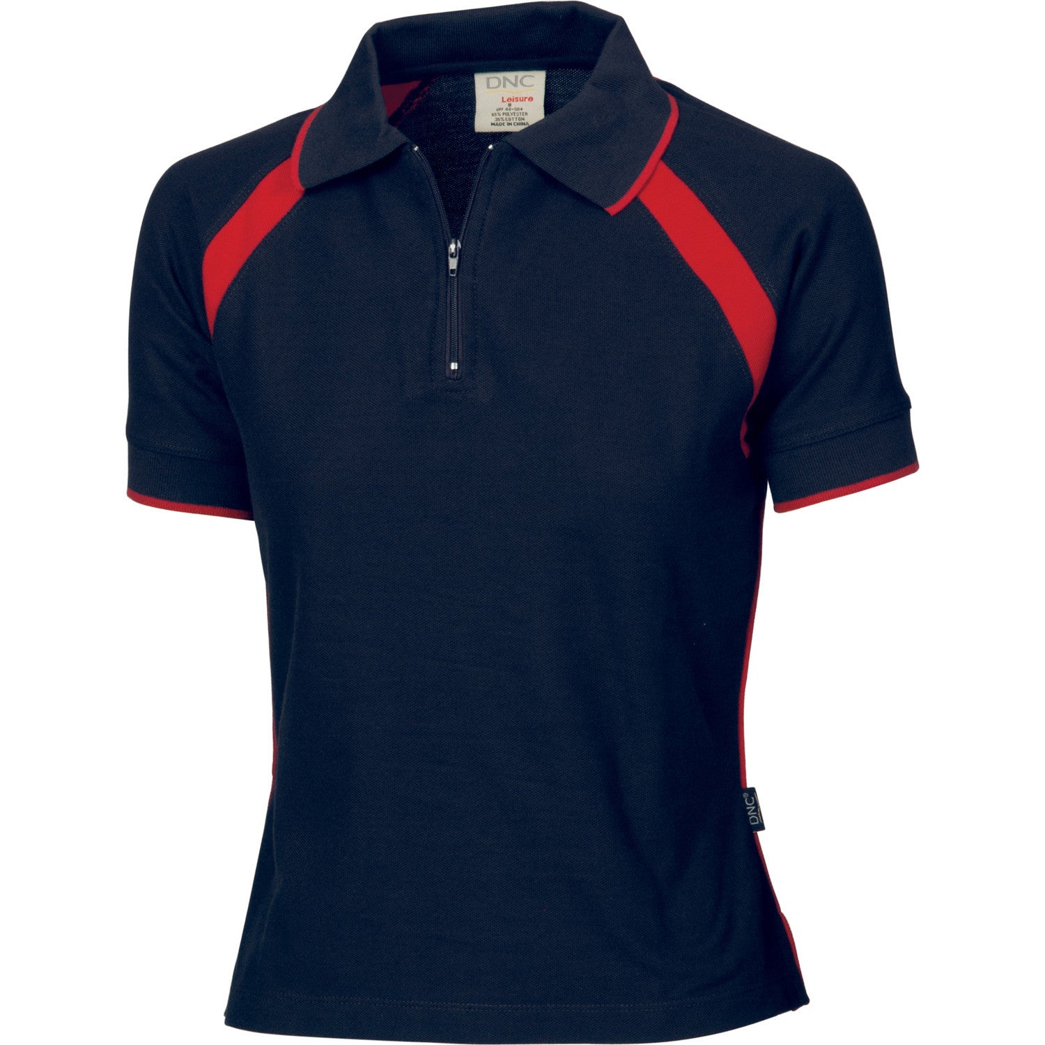 DNC Ladies Poly/Cotton Contrast Raglan Panel Polo 1st(7 Colour) (5246)