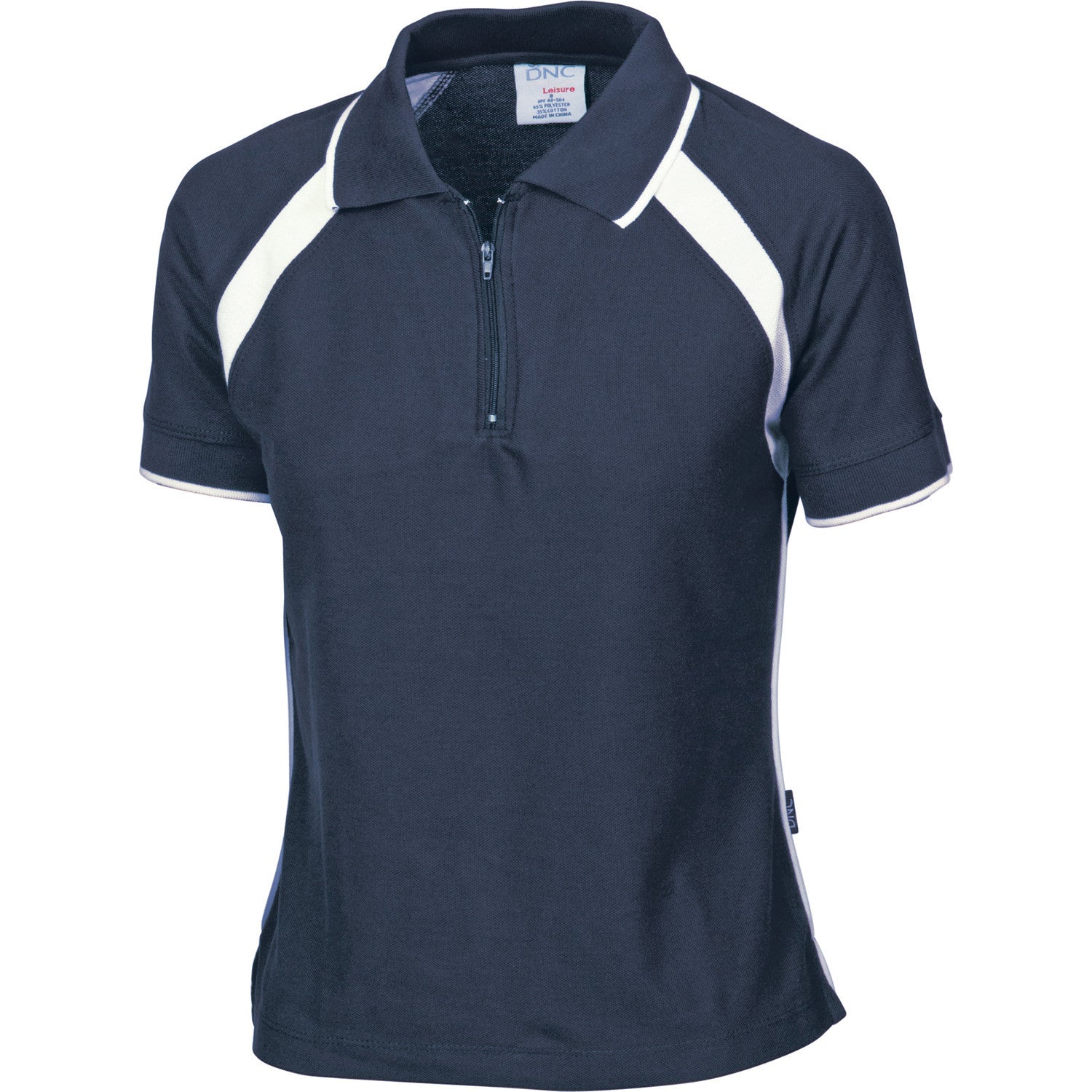 DNC Ladies Poly/Cotton Contrast Raglan Panel Polo 1st(7 Colour) (5246)