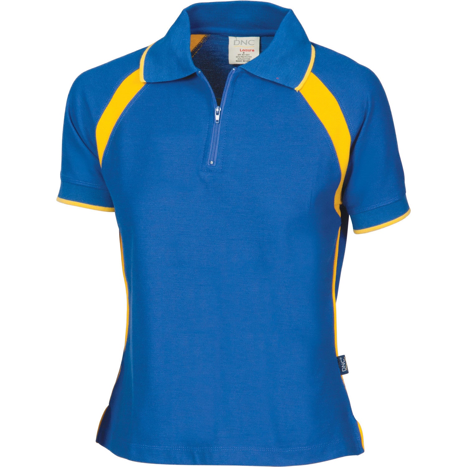 DNC Ladies Poly/Cotton Contrast Raglan Panel Polo 1st(7 Colour) (5246)