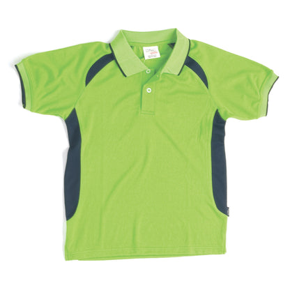 DNC Kids Air Flow Contrast Raglan Mesh Polo (5263)