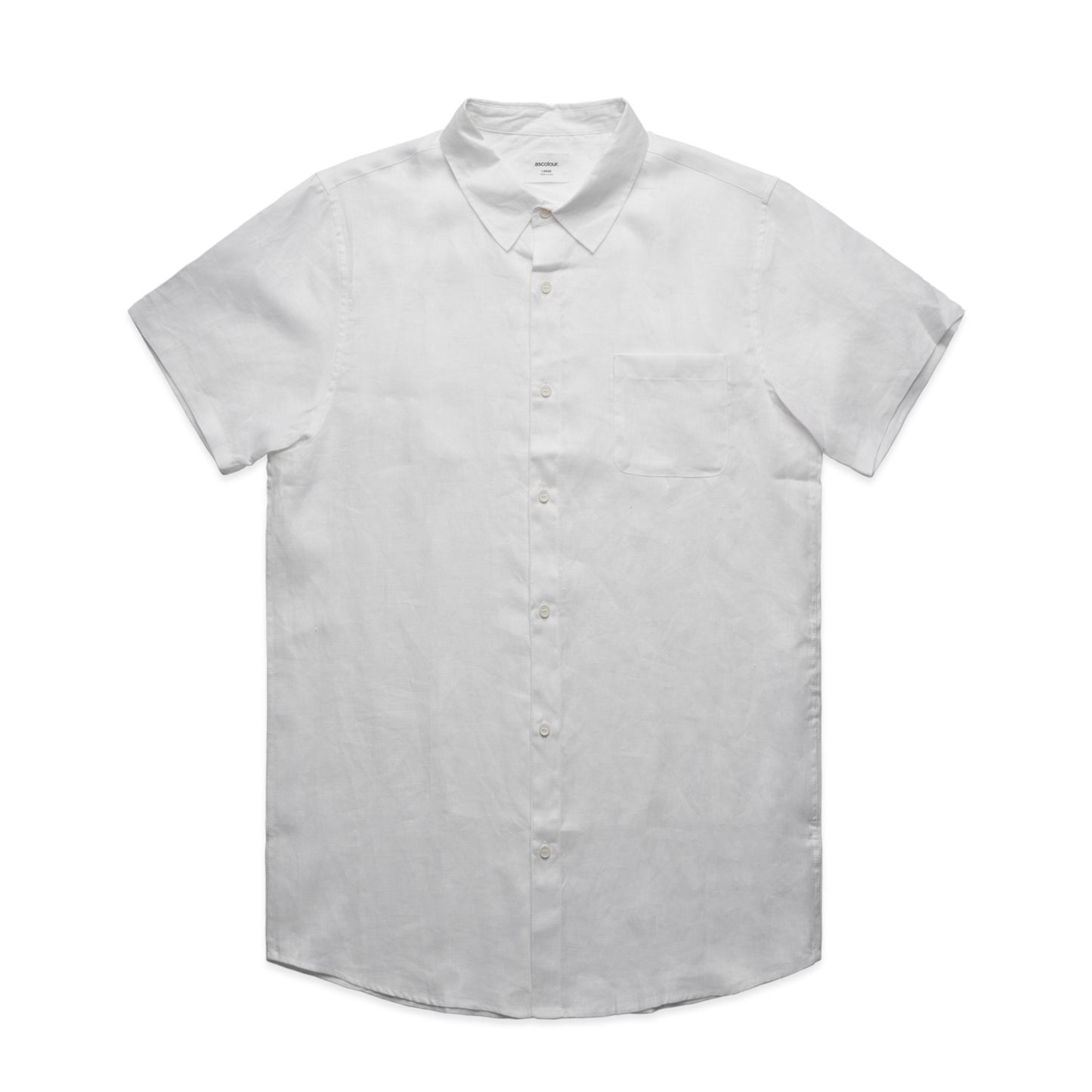 Ascolour Mens Linen S/S Shirt(5420)