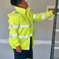 Bisley Taped Hi Vis Wet Weather Bomber Jacket (BJ6770T)