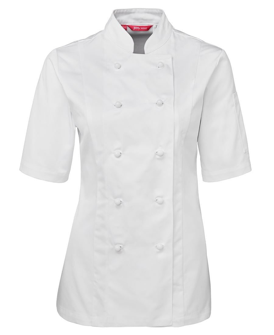 JB's Wear-JB's Ladies S/S Chef's Jacket-White / 6-Uniform Wholesalers - 2