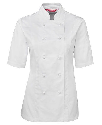 JB's Wear-JB's Ladies S/S Chef's Jacket-White / 6-Uniform Wholesalers - 2