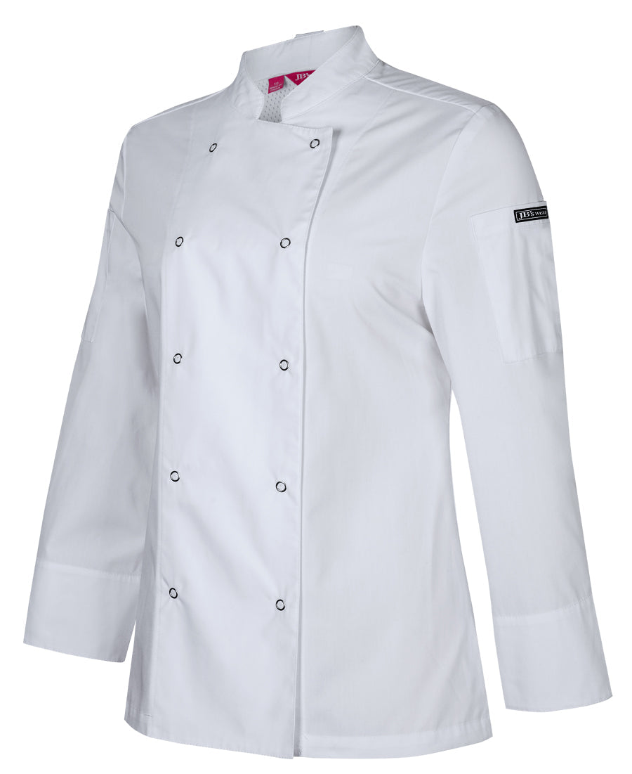 JB'S Ladies L/S Snap Button Chef Jacket (5CJL1)