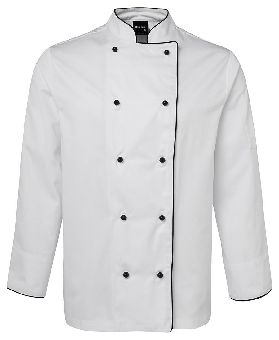 JB's Wear-Jb's Long Sleeve Chef's Jacket-White/Black Piping / 2XS-Uniform Wholesalers - 5