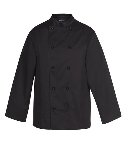 JB's Wear-JB's Vented Chef's L/S Jacket-BLACK / S-Uniform Wholesalers - 2