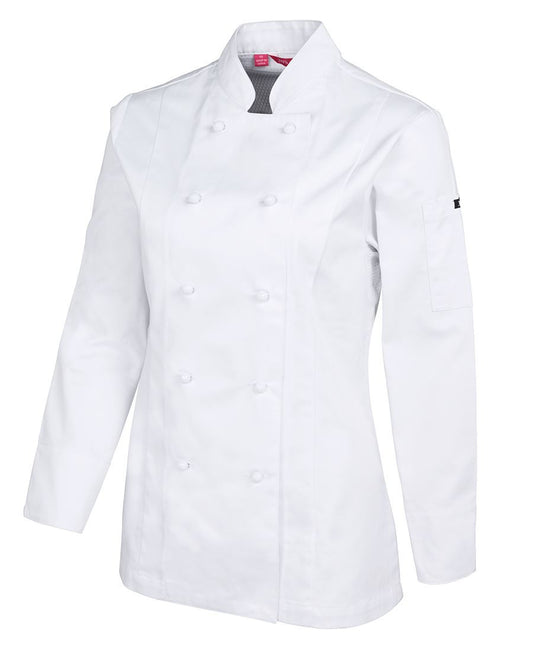 JB's Wear-JB's Ladies Vented L/S Chef's Jacket-White / 06-Uniform Wholesalers - 1