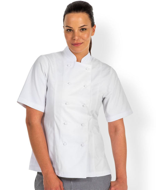 JB's Wear-JB's Ladies S/S Chef's Jacket--Uniform Wholesalers - 1