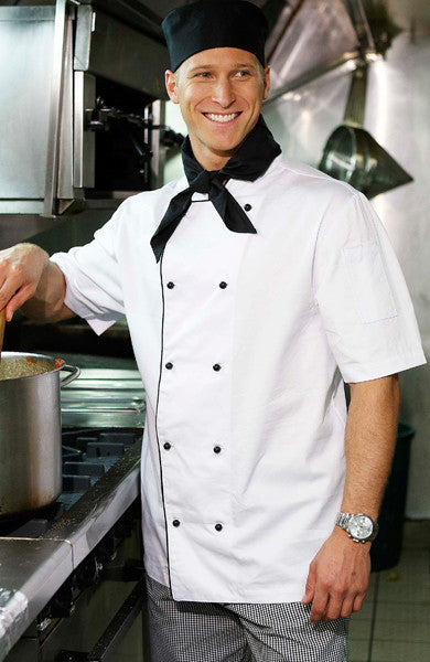 JB's Wear-Jb's Unisex Short Sleeve Chef's Jacket--Uniform Wholesalers - 3