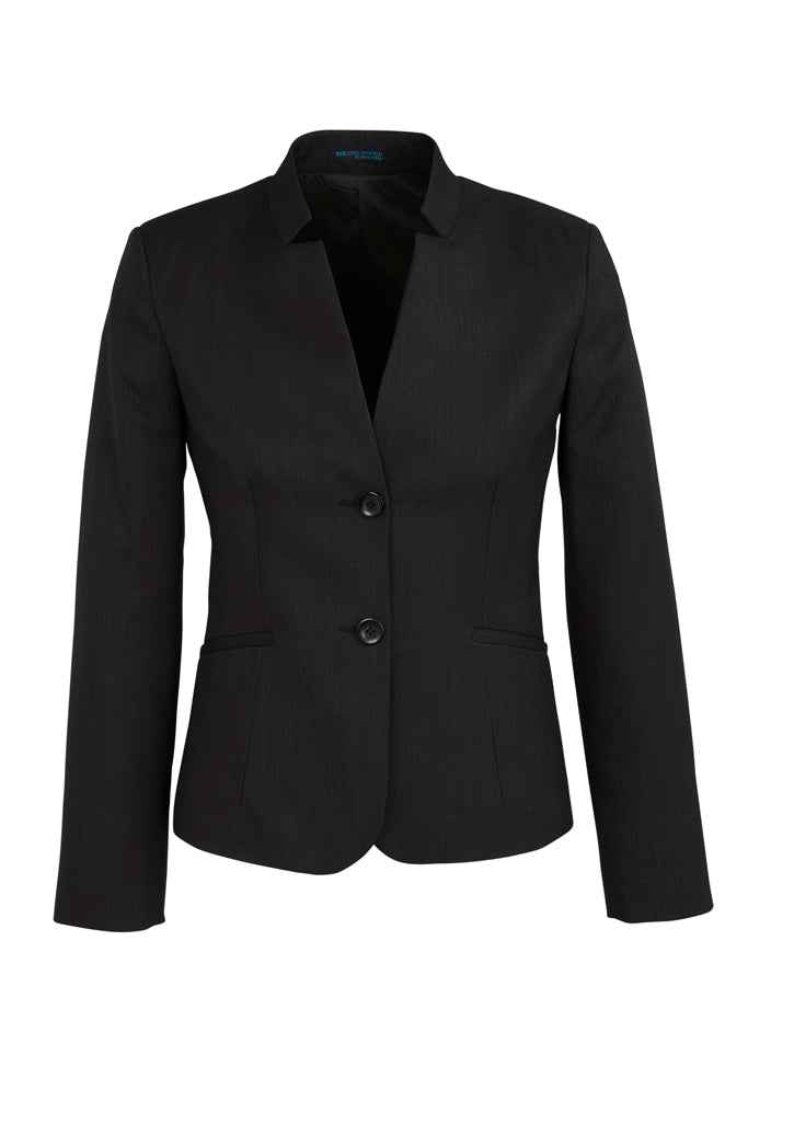 Biz Corporates Womens Cool Stretch Short Jacket with Reverse Lapel (60113)