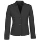 Biz Corporates Womens Comfort Wool Stretch Short Jacket with Reverse Lapel (64013)