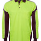 JB's Wear-JB's Hi Vis Long Sleeve Arm Panel Polo - Adults--Uniform Wholesalers - 5