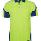 JB's Wear-JB's Hi Vis S/S Arm Panel Polo - Adults-Lime/Royal / XS-Uniform Wholesalers - 8