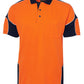 JB's Wear-JB's Hi Vis S/S Arm Panel Polo - Adults-Orange/Navy / XS-Uniform Wholesalers - 10
