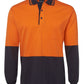 JB's Wear-Jb's Hi Vis Long Sleeve Cotton Polo - Adults-Orange/Navy / XS-Uniform Wholesalers - 2