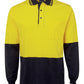 JBs Wear Hi Vis Long Sleeve Cotton Polo - Adults (6CPHL)