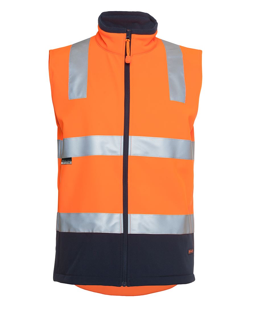 JBs Wear Hi Vis (D+N) Softshell Vest - Adults (6D4LK)