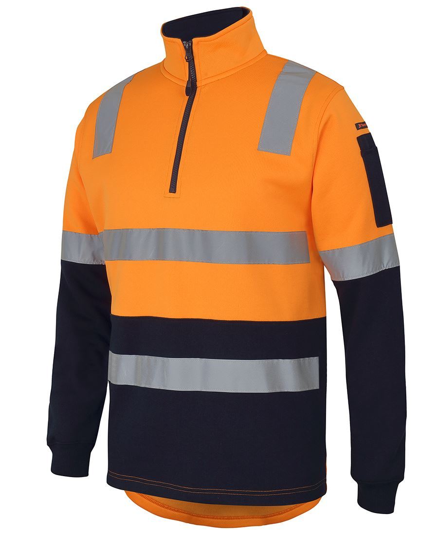 JBs Wear 1/2 Zip Aust. Rail (D+N) Fleece Sweater - (6DARF)
