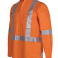 JBs Wear Hi Vis (D+N) L/S 150G Cross Back Tape Shirt (6DCBL)