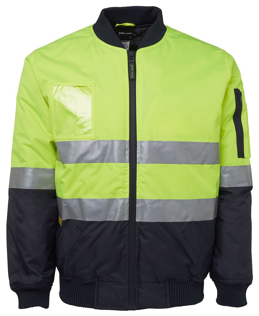 JB's Wear-JB's Hi Vis (D+N) Flying Jacket - Adults-Lime/Navy / S-Uniform Wholesalers - 2