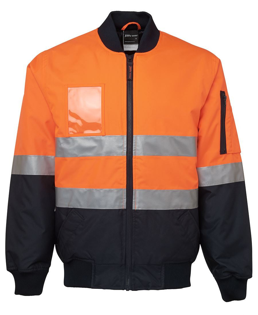 JB's Wear-JB's Hi Vis (D+N) Flying Jacket - Adults-Orange/Navy / S-Uniform Wholesalers - 4