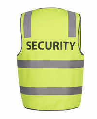 JB's Wear-JB's Hi Vis (D+N) Safety Vest Security-S / LIME-Uniform Wholesalers