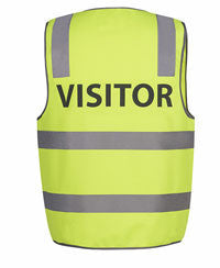 JB's Wear-JB's Hi Vis  (D+N) Safety Vest Visitor-S / LIME-Uniform Wholesalers