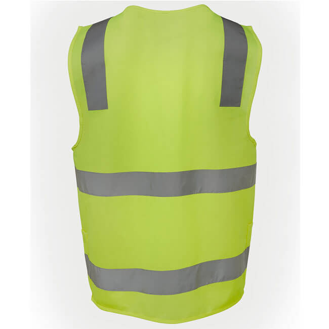 JBs Wear HI VIS (D+N) Zip Safety Vest (6DNSZ)