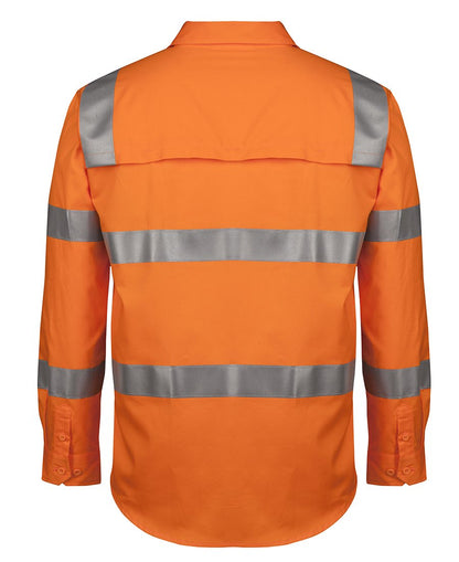 JBs Wear Hi Vis (D+N) L/S 150G Vic Rail Work Shirt (6DNWR)