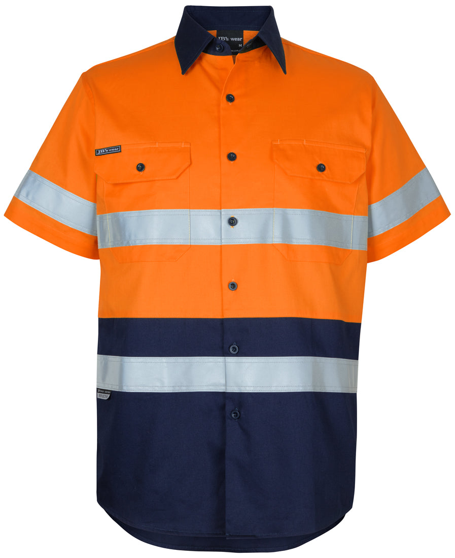 JB'S HI Vis (D+N) S/S 150g Work Shirt (6DNWS)