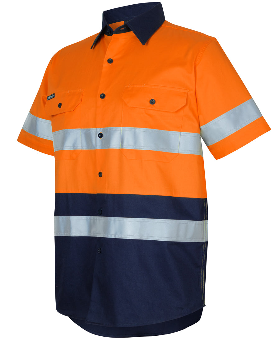 JB'S HI Vis (D+N) S/S 150g Work Shirt (6DNWS)