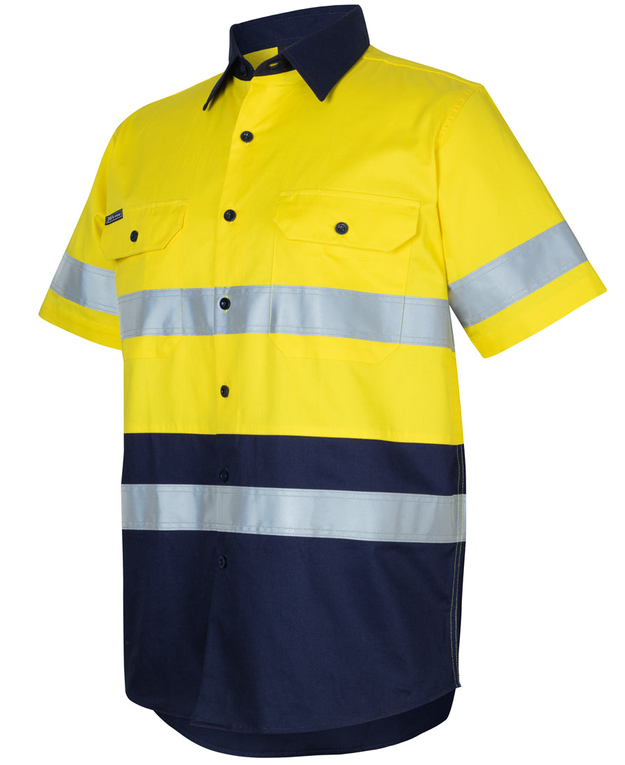 JB'S HI Vis (D+N) S/S 150g Work Shirt (6DNWS)